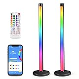 Yabtf Smart LED Lightbar, RGB TV Ambient Lampe Backlight Hintergrundbeleuchtung mit App und Fernbedienung, Dimmbare Gaming Lampe mit Multi-Modi & Timer, Music Sync LED Play Lichtbar für Gaming, PC, TV