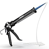 9” Kartuschenpistole für Silikon & Dichtstoffe – Profi Kartuschenpresse aus Metall – Robuste Auspresspistole für präzises, sauberes und kontrolliertes Arbeiten in Bad, Küche & Werkstatt