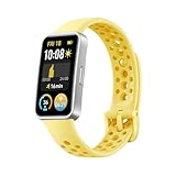 HUAWEI Band 9, Bluetooth, iOS & Android, bis zu 14 Tage Akkulaufzeit, Comfortable Wear, TruSleep 4.0, wissenschaftliches Schlaftracking, 100 Training Modes，smartband，Yellow Fluorelastomer Strap