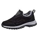 IQYU WinterbarfußSchuhe Herren,Leicht Freizeitschuhe,BarfußSchuhe Weich Rutschfest Atmungsaktiv,StoßDäMpfung Und RüCkprall Fitnessschuhe,Halbschuhe Winter,Walking Schuhe Mit FußGewöLbestüTze