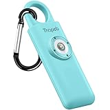 Der Original Persönlicher Alarm Für Frauen, Schlüsselanhänger Alarm mit Sirene für Selbstverteidigung und Sicherheit, Von der Polizei Empfohlen, 135 dB Sirene, LED-Stroboskoplicht, Knallfarben (Azure)