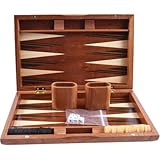 Zghhc 1 Set Klassisches Backgammon Aus Holz in Reisegröße, Backgammon-strategie-brettspiel, Traditionelles Spielset Für Kinder Und Familien