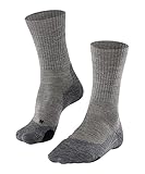 FALKE Damen Wandersocken TK2 Explore Wool W So Wolle Funktionsmaterial antiblasen dick 1 Paar, Beige Kitt Mouline 4310, 37-38