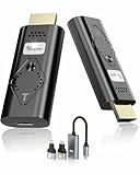 Wireless HDMI Transmitter and Receiver,4K Decoding 1080P für HDMI Funk HDMI Funkübertragung für Streaming Video Audio File von, Laptop, PC zu HDTV, Projektor, Wireless HDMI Extender, Drahtlos HDMI