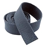QCKNKMGG Leinen-Gurtband aus Baumwolle, einfarbig, zum Nähen, Gepäck, Nylon, B, 20 mm, 25 mm, 38 mm, 50 mm, Baumwoll-Gurtband für Taschen, Rucksäcke, Gepäck/Ladungsumreifung, 9,1 m, Dunkelgrau, 25 mm
