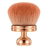 Qianyu Makeup Pinsel Extra großer Körperv für Selbstbräuner 9,4cm Selbstbräuner Rückenapplikator Roségold breiter runder Kopf Kabuki Pinsel für Grundierung Rouge Bronzer Gesichts Körperpinsel Geschenk
