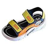 Lauflernschuh Sandalen Junge mit weicher Sohle im Sommer Sandalen Junge Gr. 31 (Black, 28 Little Child)