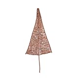 AFP Sichtschutz Weidenbaum Tanne mittel, Natur. Höhe ca 200 cm (Davon 65 cm Stamm) Garten Sichtschutz aus Weide, dekoratives Weidengeflecht – inkl. 2 Jutesäckchen gratis