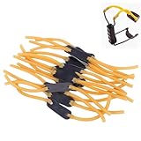 DqiUnaX 10er Set Steinschleuder Gummi, Hochwertige Schleuder Zwille Für Erwachsene, 13,5 cm Länge, Ideal Für Jagd Und Outdoor-Aktivitäten ﻿