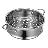 DECHOUS Edelstahl Dampfgarer Dampfgarer Küchensieb Dampfkorb Mit Griff Zum Kochen Von Eierkochern Schnellkochtopf Dampfgarer Topf Bao Knödelpfanne Suppendampftopf Heißes