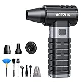 ACEZUK Elektrische Staubgebläse Druckluftspray 200000 U/min für PC Reinigungsset,10500mah Compressed Air, 4-Gang Air Duster Luftdruckspray mit Akku, Tastatur Reinigung für PC, Elektronik, Sofa, Auto