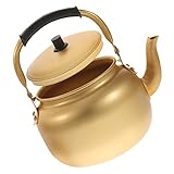 GRIRIW Praktischer Wasserkocher Robuster Tragbarer Teekessel Für Zuhause Ideal Für Gasherd Oder Kohleofen Klassisches Design Große Kapazität Leichter Teekessel