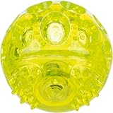 TRIXIE Blinkeball für Hunde, Lime, ø 7.5 cm, 33643, mit Schalter, Aktivierung durch Aufprall