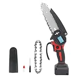 Akku Kettensäge für Einhell 18V Akku, 550W Handkettensäge Klein mit 2 Ketten, Motorsäge,Astkettensäge,Batteriebetriebene 6 Zoll Mini-Kettensäge zum Holzschneiden und Baumbeschneiden （Ohne Akku）