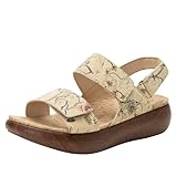 Alegria Bailee Damen-Sandalen aus Leder, Chill Pill, 7-7.5