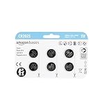 Amazon Basics CR2025 Lithium-Knopfzellenbatterie, langanhaltende Leistung, frei von Quecksilber, 3 V, 6 Stück