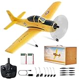 VEVOR RC-Flugzeug, 2,4 GHz 4-Kanal-Fernsteuerungsflugzeug mit 6-Achsen-Gyrostabilisator, flugbereites Trainerflugzeug-Spielzeug mit 2 Batterien, RC-Segelflugzeug für Erwachsene, Kinder, Anfänger