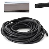 5 Meter Fugen Dichtschnur, Ø 4mm Dichtung Schaum Rundschnur, EPDM Runde Dichtschnur für Fugen, Schwarz Fugendichtschnur, Fugenfüllprofil für die Nahtdichtung von Türen und Fenstern, Wänden und Decken