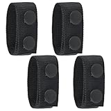 Tyqour 4 Stück Polizei Einsatzgürtel Belt Keeper Polizei Gürtelschlaufe Gürtelhalter mit Doppelten Druckknöpfen Gürtelschlaufen Taktische Militärausrüstungszubehör