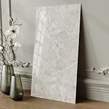 Hode 10 Stück Klebefliesen Küche Marmor 60x30cm, Selbstklebende Fliesen Grau Wasserdicht, Wandpaneele Selbstklebend für Küchenrückwand Bad Wohnzimmer Wandfliesen