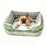 Katzenkorb für Weihnachten, Zubehör für Tiere aus Plüsch, bequem und waschbar, Sofa, für den Innen- und Außenbereich, Reisen, Auto, Camping, Büro, Nachttisch, Fenster, Stuhl C