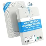 Matratzenschoner 90 x 200 wasserdicht und atmungsaktiv, Inkontinenzunterlage waschbar 90x200, Optimaler Nässeschutz, Hygienischer Anti-milben Matratzen-bezug, Schimmelresistente Matratzenauflage