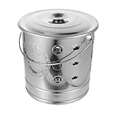 TINEASUR Ofen aus Edelstahl feuerschale rostfrei Geldverbrennungsofen Tragbarer Verbrennungsofen Kompakter Verbrennungsofen rostfreier Verbrennungsofen Feuerbecken Rostfreier Stahl Silver