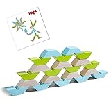 HABA 305458 - 3D-Legespiel Varius, 21 Holzbausteine in 3 Farben zum Legen und Stapeln, mit Vorlagen zum Nachbauen, Spielzeug ab 3 Jahren