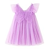 Tutu Rock Kinder Mädchen Prinzessinnenkleid Ärmellos Schmetterling Tüll Spitze Rüschen Kleid Tanz Party Prinzessin Faschingskostüme Karneval Kostüm Schmetterlingsflügel Kleider Kleidung 1-6 Jahre