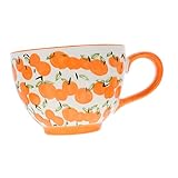 OFFSCH 1stk Frühstücksbecher Haferflockenbecher Kaffeegeschenke Kaffeebecher Tasse Weihnachtsbecher Strapazierfähiger Wasserbecher Jumbo-becher Aus Porzellan Espressotassen Keramik Orange