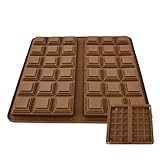 Schokoladenriegelformen, einfach wiederzuverwenden | Schokoladenform aus dickem Silikon | für Partys, Heimküche, Geburtstage, Feiertage, Desserts und zum Backen