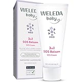 WELEDA Bio Baby Med 3in1 SOS Balsam mit Weißer Malve - Naturkosmetik Pflegecreme für hochsensible Babyhaut (1x 50ml)
