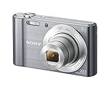 Sony DSC-W810 Digitalkamera (20,1 Megapixel, 6x optischer Zoom (12x digital), 6,8 cm (2,7 Zoll) LC-Display, 26mm Weitwinkelobjektiv, SteadyShot) silber
