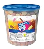 Frigeo Ahoj-Brause, Die Klassiker: runde Bonbons in den vier Geschmacksrichtungen Zitrone, Orange, Himbeere und Cola, 1000 Stück im Eimer (1,8kg)