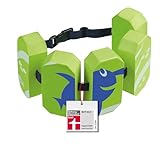 BECO-Sealife Schwimmgürtel Kinder 3–6 Jahren, einstellbare Kinder Schwimmhilfe mit 5 Blockelementen & Sicherheitsverschluss, Schwimmlernhilfe für Kinder von 19–30 kg – in Grün