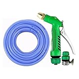 Hofschlauch, langer flexibler Gartenschlauch, Hof-Sprühdüse, knickfreies Autowasch-Set, Blumen-Bewässerungsschlauch, Zubehör für Outdoor, Rasen, Hinterhof, 23 x 22 x 8 cm