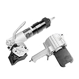 DHMYYXGS Elektrische Umreifungsmaschine,Bandspanner Spanner Werkzeug Automatische Rietrennung,Für 19 Mm/25 Mm/32 Mm Breite Stahlbänder,Für Bewehrungsstahl/Rohre/Container-Ladungssicherung 19mm