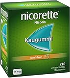 NICORETTE Kaugummi Vorratspackung 2mg freshfruit – Nikotinkaugummi zur Raucherentwöhnung – Fruchtgeschmack –2mg Nikotin – Rauchen aufhören – 210 St.