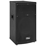 vidaXL HiFi Bühnen Lautsprecher Passiv Professionell Eckenschutz Konzert Lautsprecherbox Bass Box Subwoofer Soundsystem Party Disco 1000W Schwarz