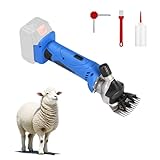 Schafschermaschine, Elektrische Schafschere Kompatibel mit Makita 18V-21V, 6-Gang Einstellbar, Akku-Schermaschine für Schafe Alpakas Ziegen (ohne Batterie)