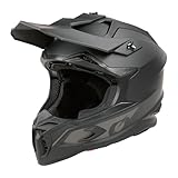 O'NEAL C-SRS Motocross Helm SOLID Schwarz (Größe L) – ECE 22.06 zertifiziert, robuste ABS-Schale, effizientes Belüftungssystem & herausnehmbares, waschbares Innenfutter