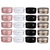 OKUMEYR 100 Stück Kartons 50ml Aludose Kosmetikbehälter für die Reise Minibehälter Kosmetikdosen Bonbongläser mit Deckel storage boxes aufbwahrungs-box aluboxen Cremedose Teedose Aluminium
