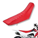 Motorrad Sitzbankbezug Motorrad Greifer weicher Sitzbezug Universal für CRF 110 CRF 125 XR150 RR 125-480 CC RX 250-450CC EC 300 Pit Dirt Bike Enduro Rot