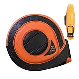 Metrisches Maßband, Messklingenpanzerung, Rollbandmaß, Griffdesign, kollisionsbeständig, Gelb/Orange/Grün/Rot für Profis und Handwerker
