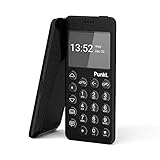 Punkt. MP02 Neue Generation Minimalistisches Handy mit 4G LTE, mit Digitale Sicherheit, Wi-Fi Hotspot, Nano-SIM, Multiband - Schwarz