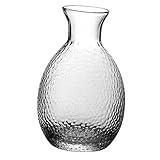 UTHCLO Glas Sake Flasche Japanische Weinkaraffe Für Sake Eleganter Wasserkocher Mit Schraubverschluss Ideal Für Getränke Und Dekoration Transparentes Design Perfekt Für