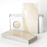 BeNice Fliesen Selbstklebend,Wandfliesen Küche Wandfliesen Selbstklebend Bad Große Fliesen Fliesenaufkleber(98x198mmx23Stück) Beige