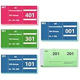 5 Büche Doppelnummern 1-500 Nummern Zahlen 3 Farben 5X10cm Nummernblock Nummernblöcke Tombola Garderobenmarken Lochstanzung Lose Tombola Nummerierte Abrisse Doppelnummernblock Blau Grün Rosa