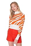 TRENDYOL Damen Rollkragenpullover mit Tiermuster Sweatshirt, Natur, 36
