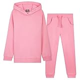CityComfort Trainingsanzug Kinder, Jogginganzug für Jungen und Mädchen (Rosa, 9-10 Jahre)